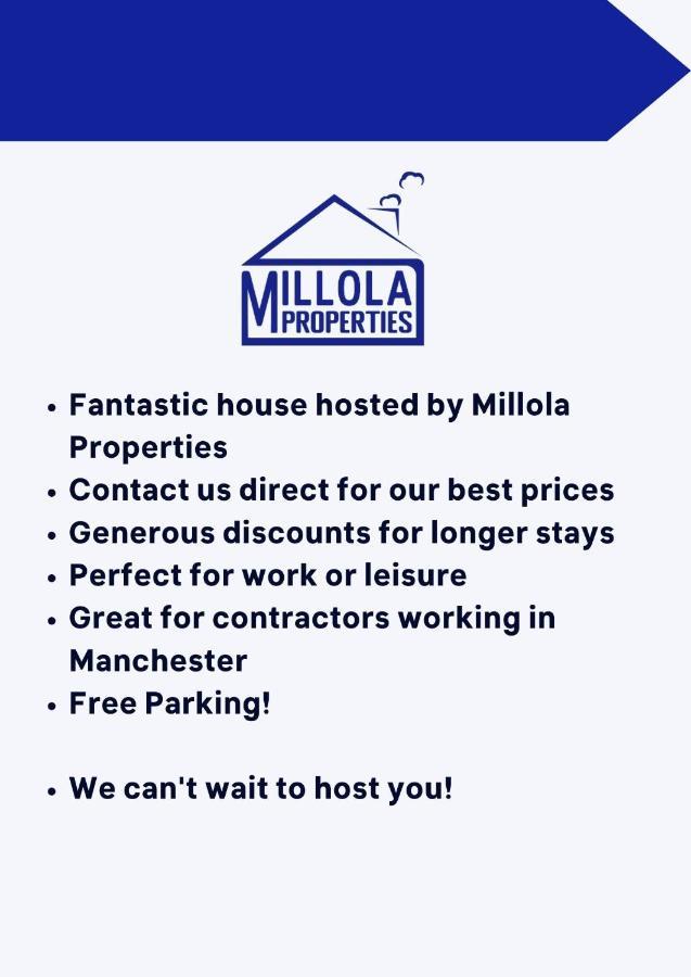 Millola House - walking distance of Etihad Stadium, sleeps 7 Villa Manchester Bagian luar foto